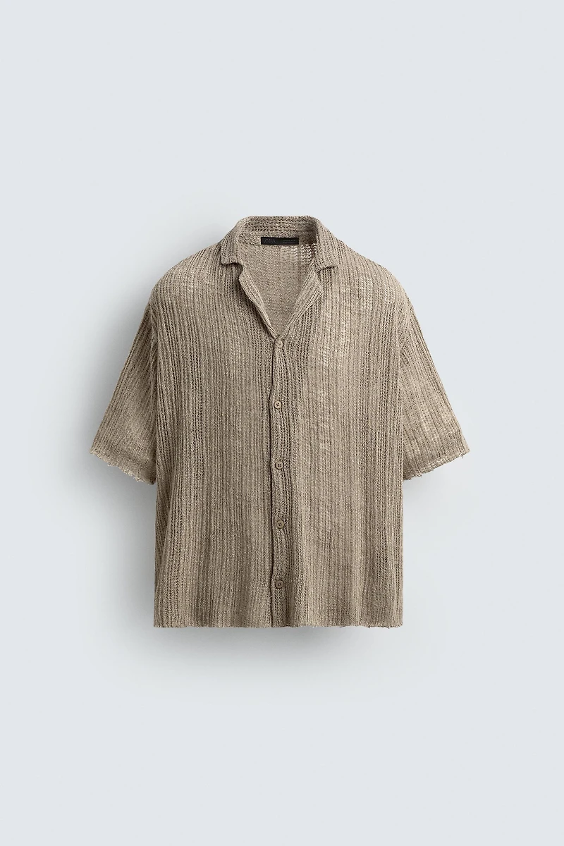 CHEMISE EN MAILLE STRUCTURÉE