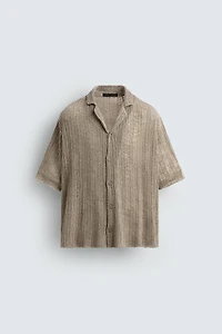 CHEMISE EN MAILLE STRUCTURÉE