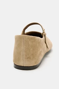 SUEDE BALLET FLATS