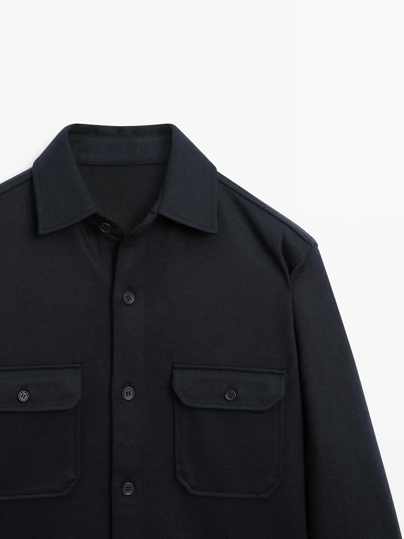 Overshirt with chest pockets