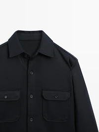 Overshirt with chest pockets