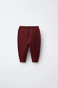 PANTALON DE JOGGING EN MAILLE AVEC RENNE