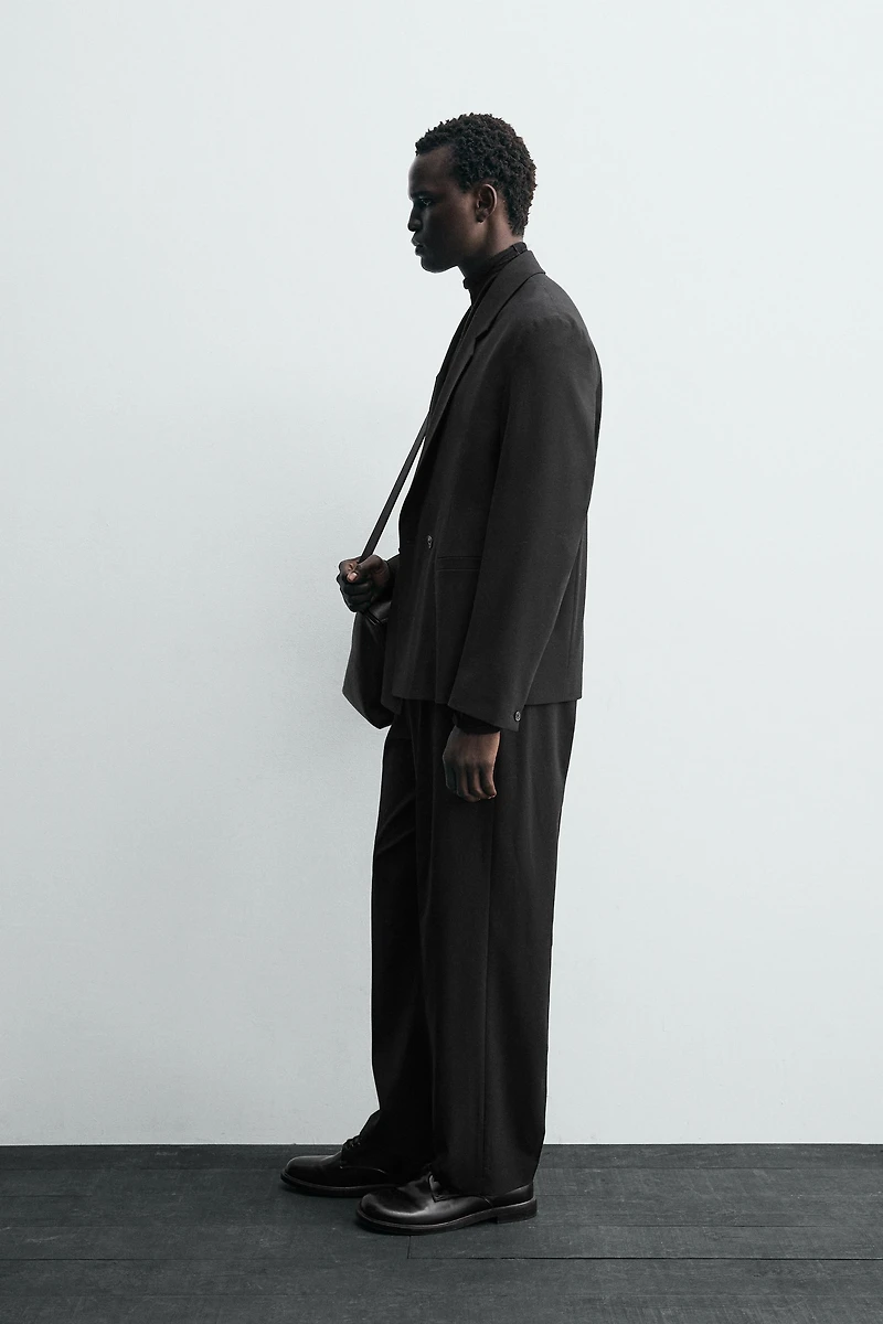WOOL BLEND SUIT PANTS