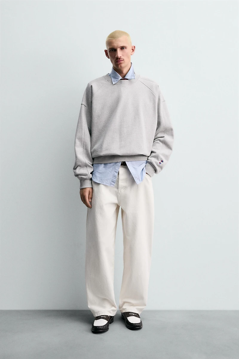 SWEAT RAS DE COU À PIÈCES CHAMPION ® X ZARA