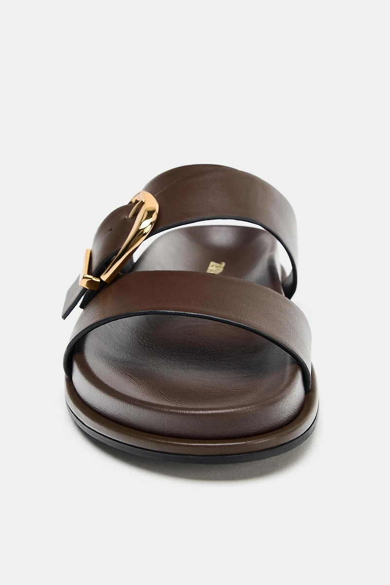 BUCKLED SANDALS