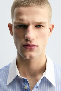 STRIPED FRENCH CUFF SHIRT