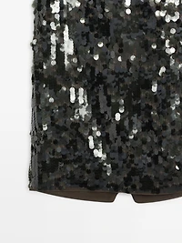 Midi skirt with sequins