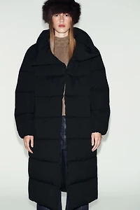 ANORAK LONG COL ENVELOPPANT DÉPERLANT COUPE-VENT