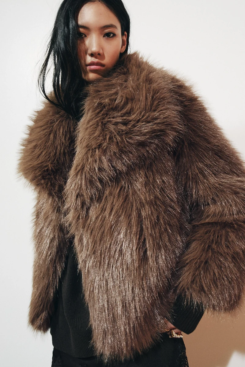 ZW COLLECTION FAUX FUR JACKET