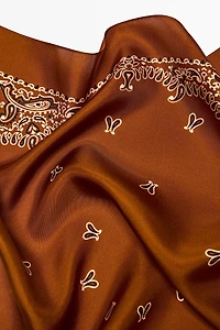 Paisley print scarf