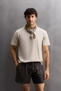 TECHNICAL COTTON BLEND T-SHIRT