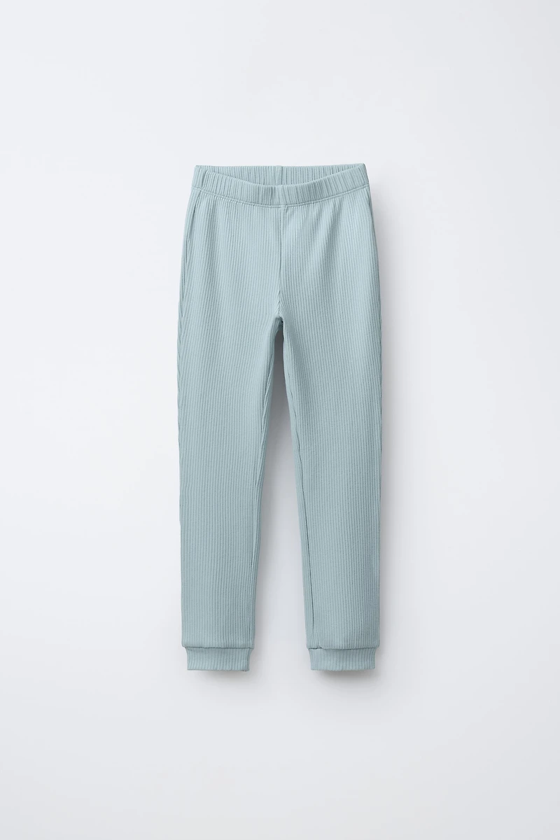 6-14 YEARS/ PLAIN RIBBED PAJAMAS