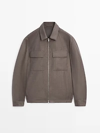 Veste en flanelle 100 % laine