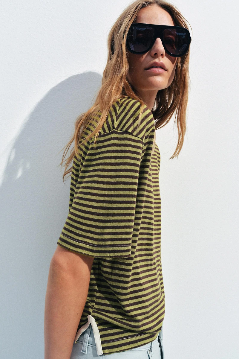 RUSTIC STRIPED T-SHIRT