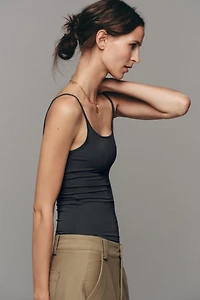 T-SHIRT EN POLYAMIDE À BRETELLES FINES