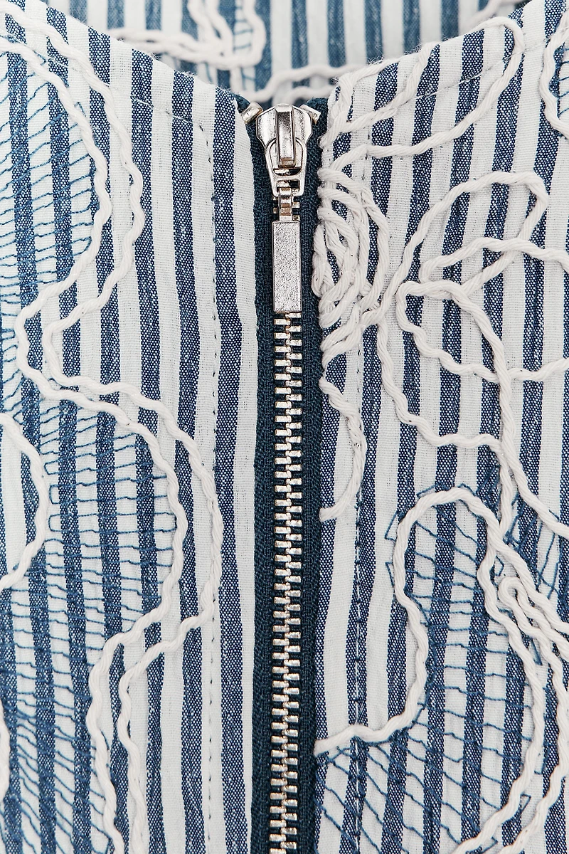 TEXTURED BOMBER JACKET