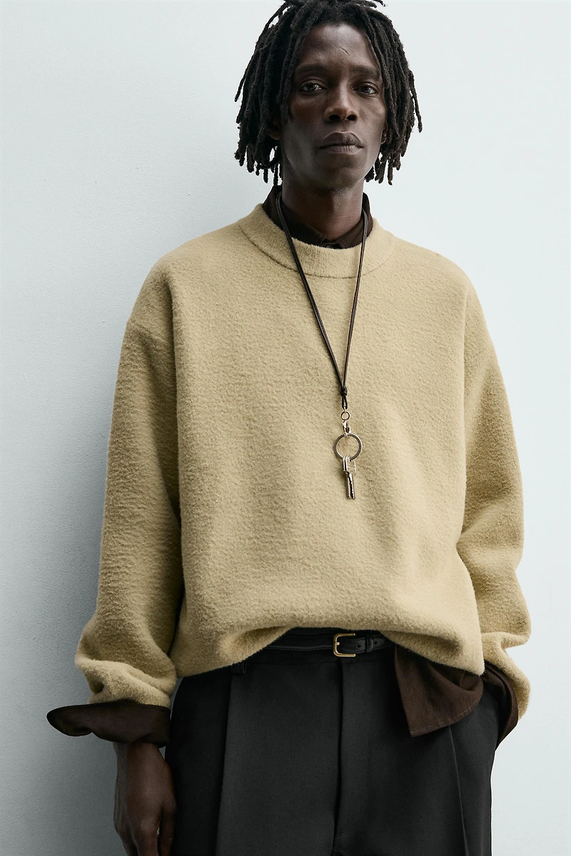 RELAXED FIT TEXTURED JUMPER