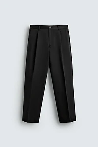 PANTALON COUPE DÉCONTRACTÉE À PLIS AARON LEVINE X ZARA