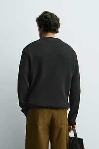 WOOL BLEND TEXTURED JUMPER