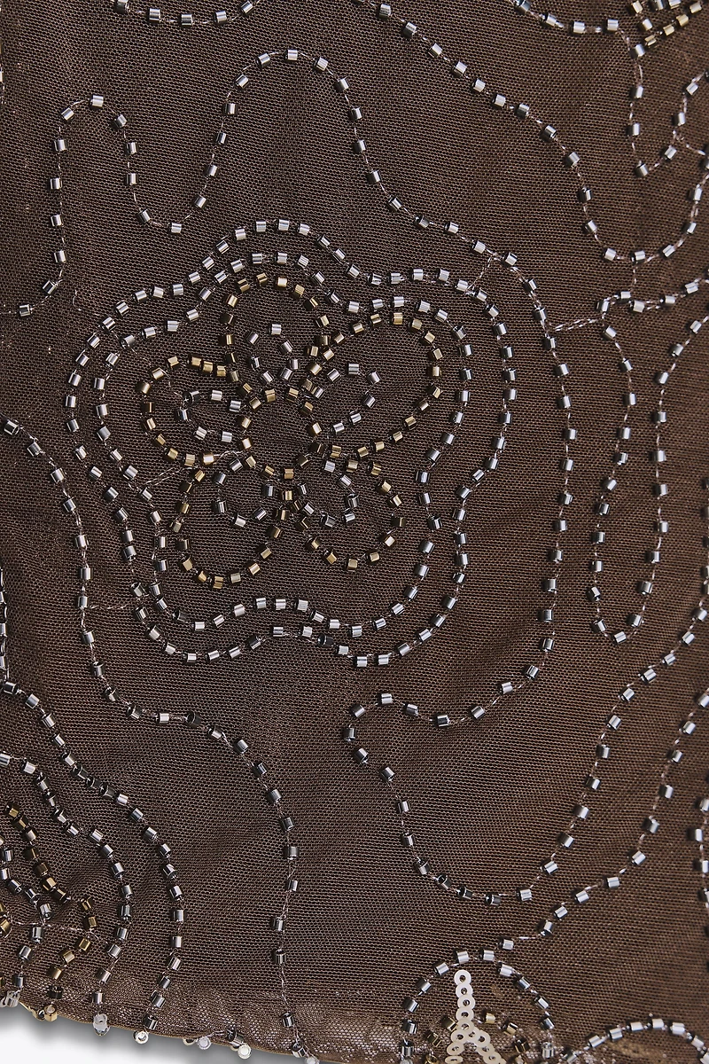 BEADED SCARF TOP