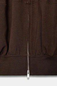 INTERLOCK BOMBER JACKET