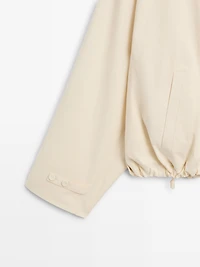 Cotton jacket with button details
