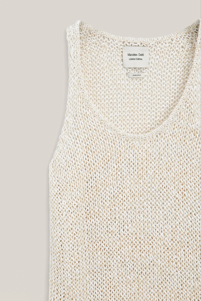 Top long en maille ajourée - LIMITED EDITION