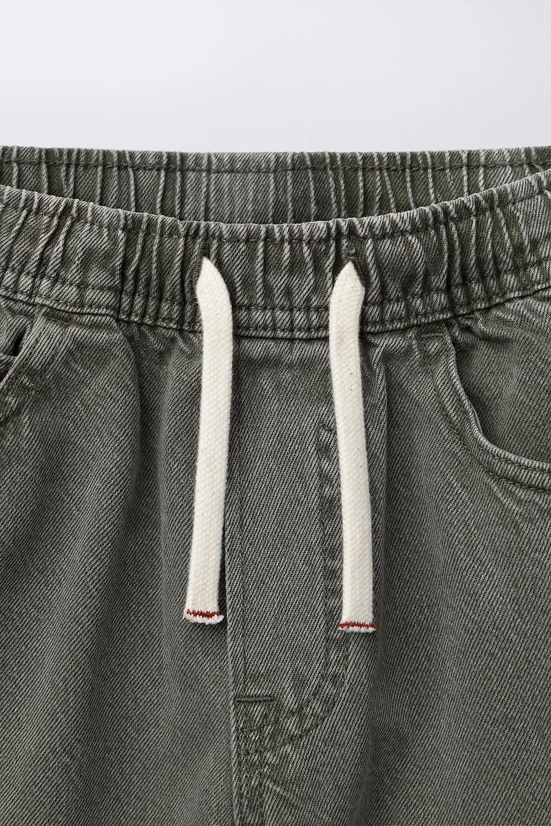 PANTALON BAGGY EN SERGÉ