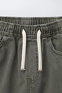 PANTALON BAGGY EN SERGÉ
