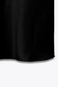 SATIN MIDI SKIRT