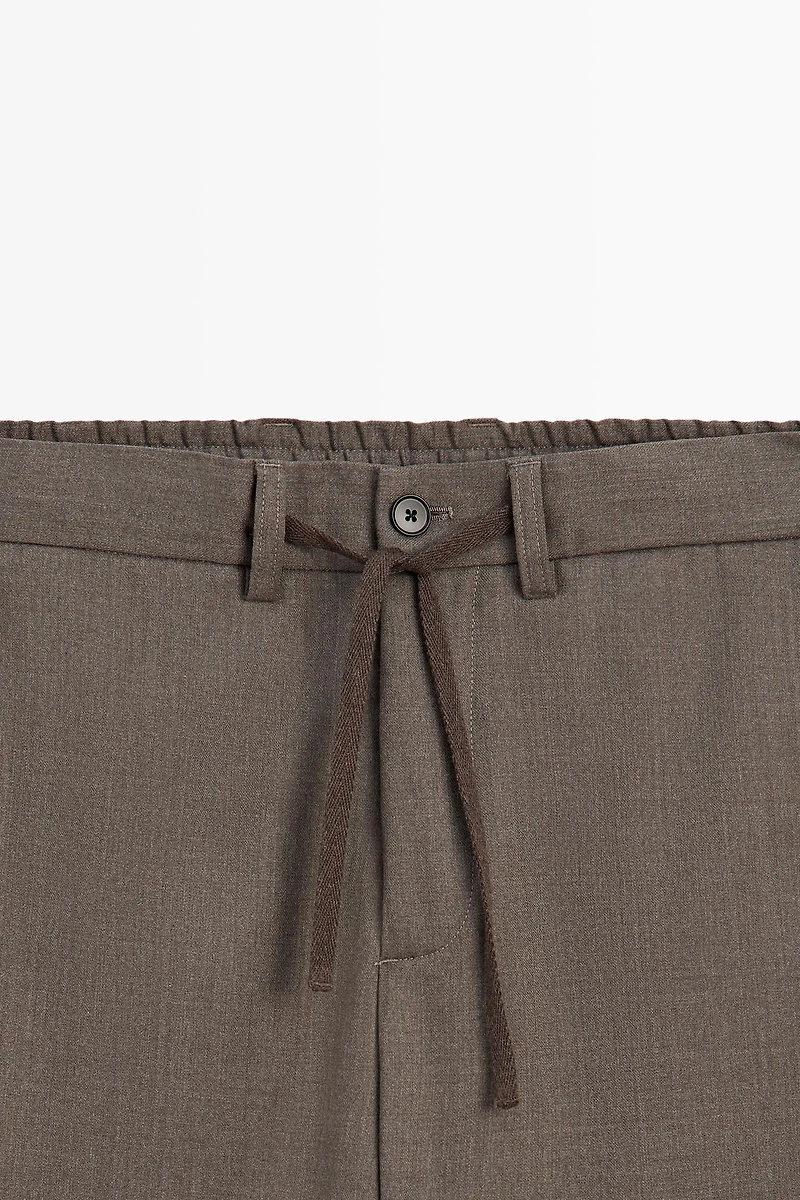 Wool-blend coordinating pants
