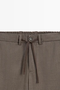 Wool-blend coordinating pants