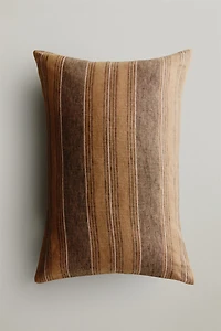 STRIPED LINEN THROW PILLOW COVER