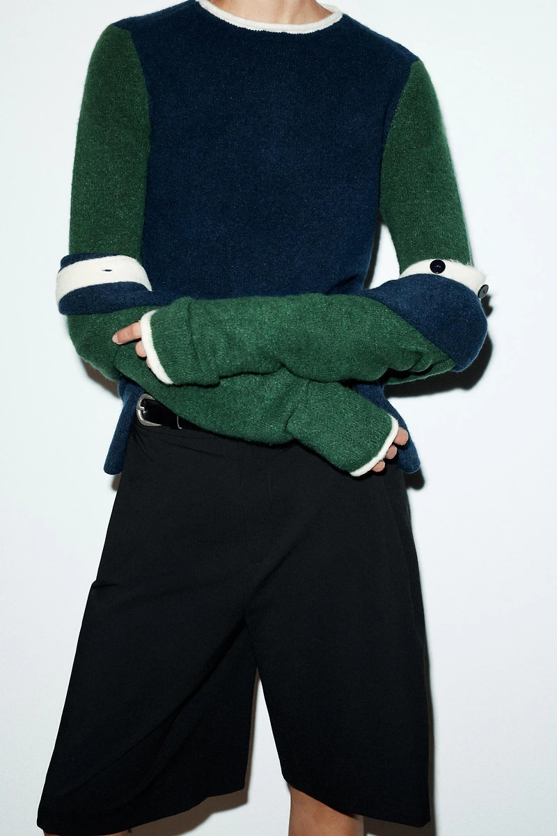 PULL EN MAILLE COLOR BLOCK