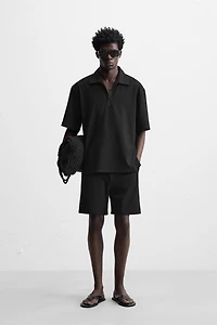 TECHNICAL ZIP POLO SHIRT