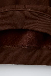 PLAIN MOCK NECK SWEATSHIRT