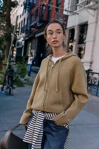 KNIT hoodie SWEATSHIRT