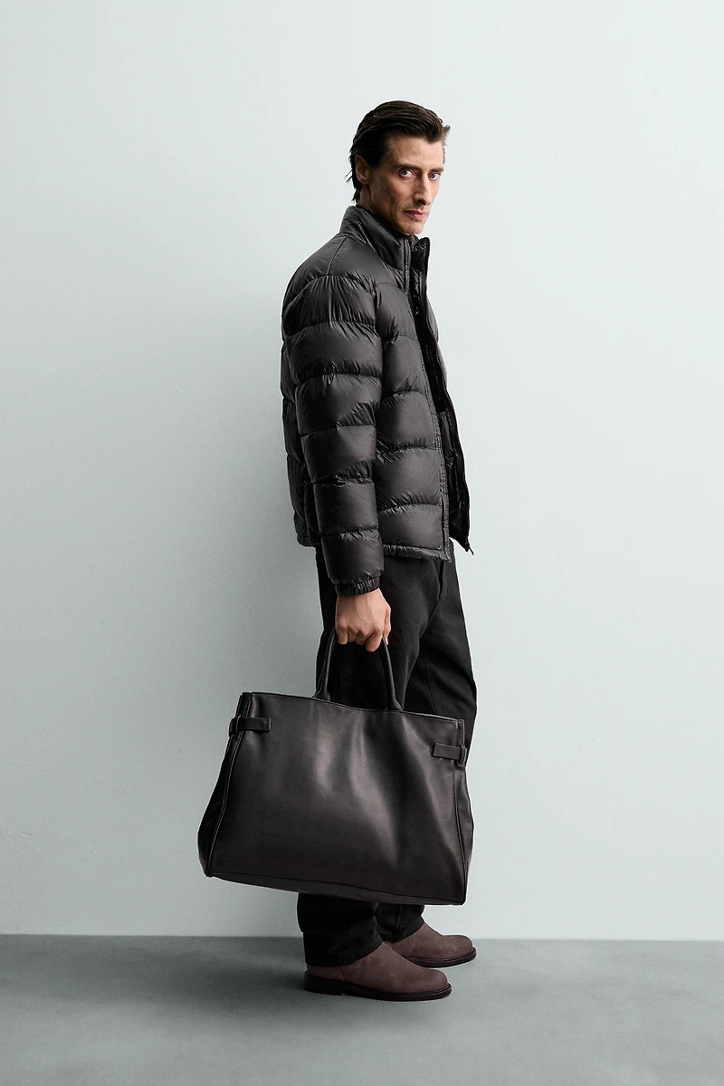 100% FEATHER WATER REPELLENT PUFFER JACKET