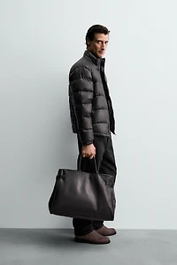 100% FEATHER WATER REPELLENT PUFFER JACKET