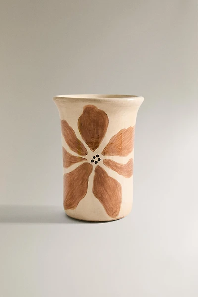 PAINTED FLOWERS VASE