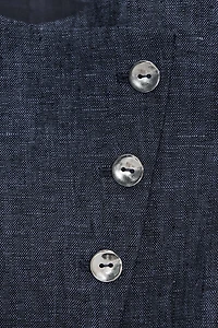 100% LINEN DOUBLE-BREASTED VEST