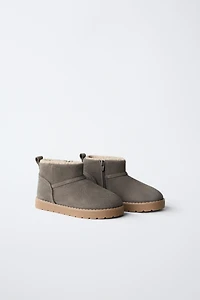 BOTTES EN CUIR DOUBLÉES