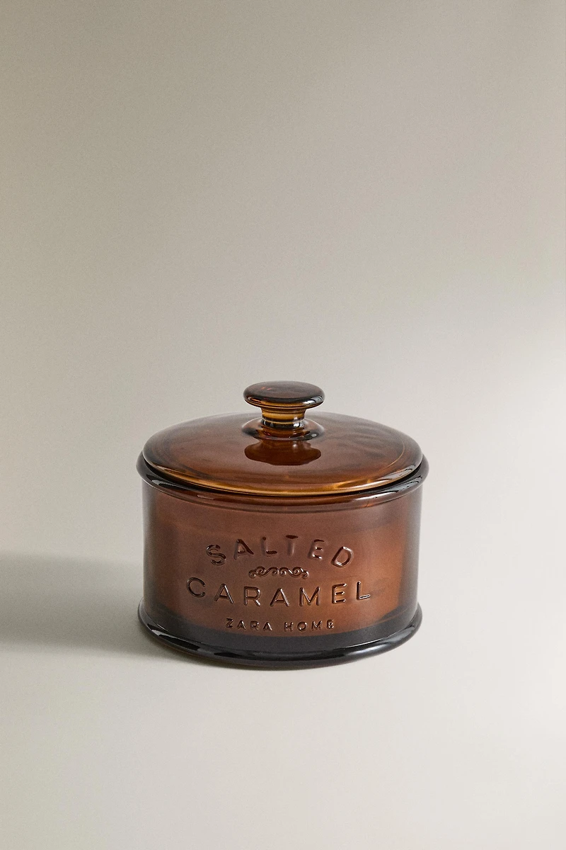 G) SALTED CARAMEL SCENTED CANDLE