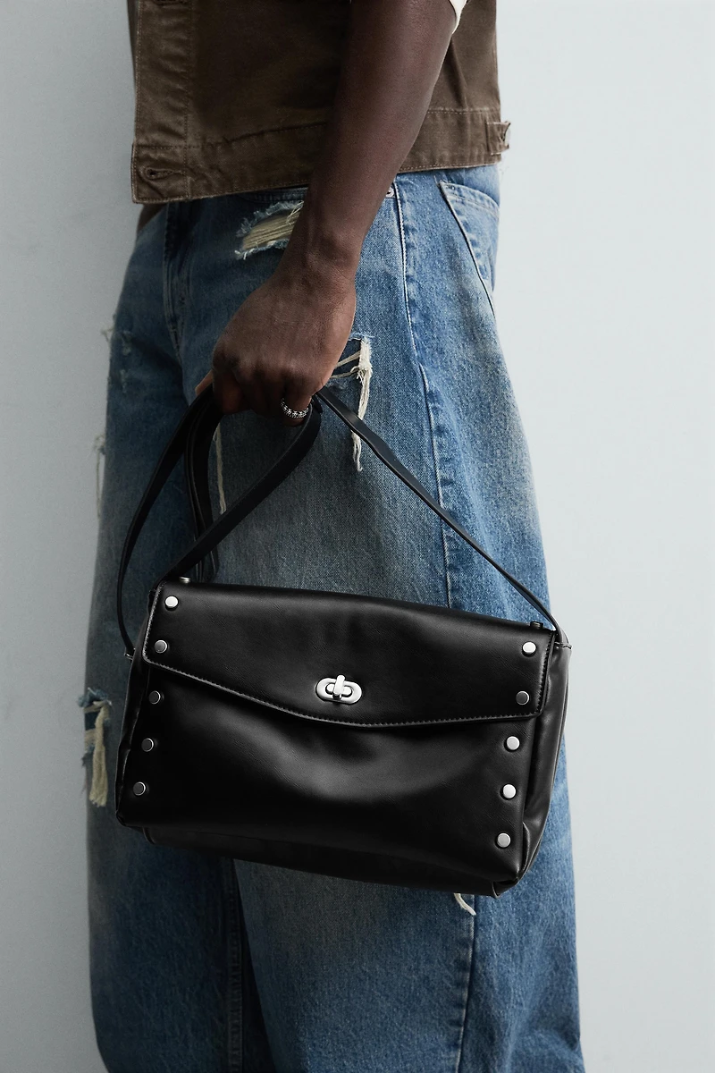 METALLIC DETAIL CROSSBODY BAG