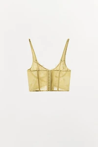 LACE CORSET BRA WITH UNDERWIRE