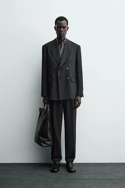 DOUBLE BREASTED SUIT BLAZER