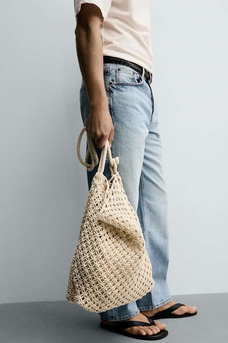 SAC PORTÉ ÉPAULE MACRAMÉ