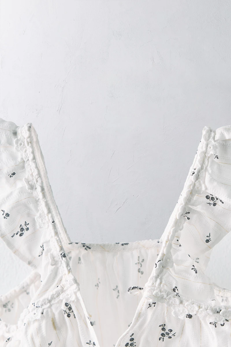 1-24 MONTHS/ SHINY FLORAL ROMPER LIMITED EDITION