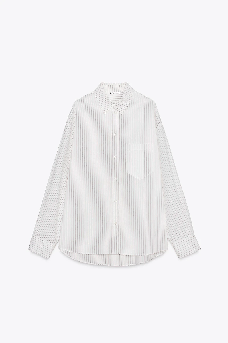 STRIPED PAJAMA SHIRT
