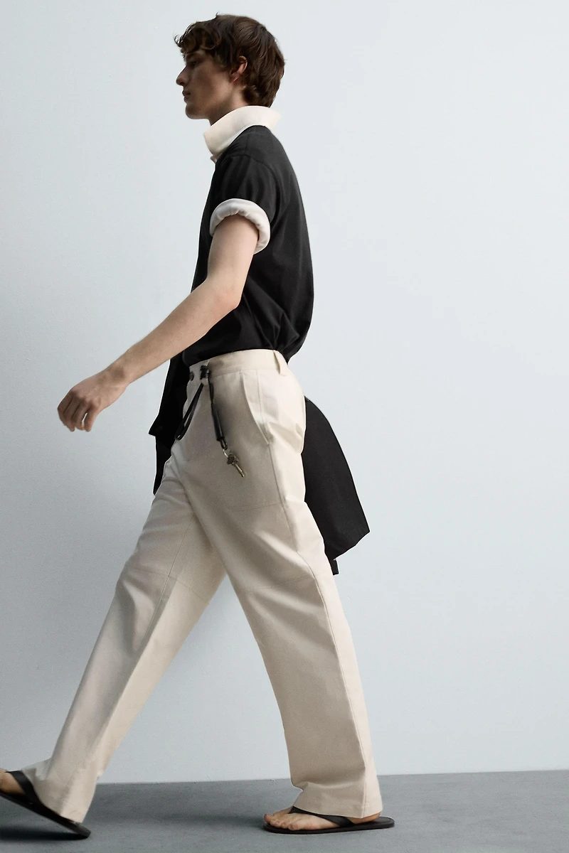 REGULAR FIT POCKET PANTS